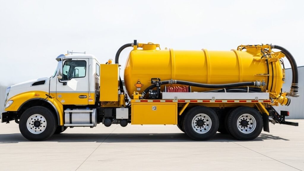 تنكر سحب مجاري حديث بمكائن شفط قوية